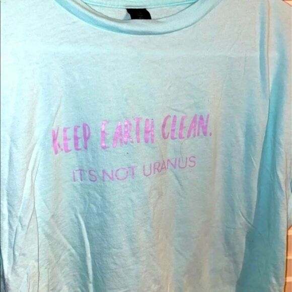 Keep Earth Clean It’s Not Uranus Girls shirt - Picture 2 of 5